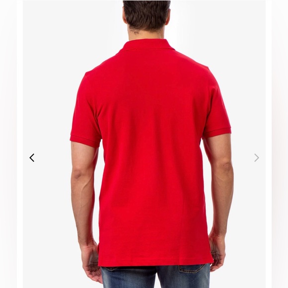 NWT Men’s Size Large U.S. POLO ASSN Short-sleeve Polo Shirt Logo Embroidered Red - Picture 3 of 13